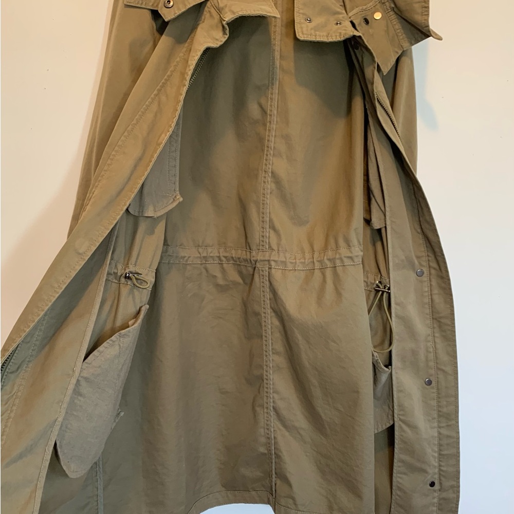 Banana Republic Oversized Military Parka Barn Jacket Women Large - Picture 9 of 12